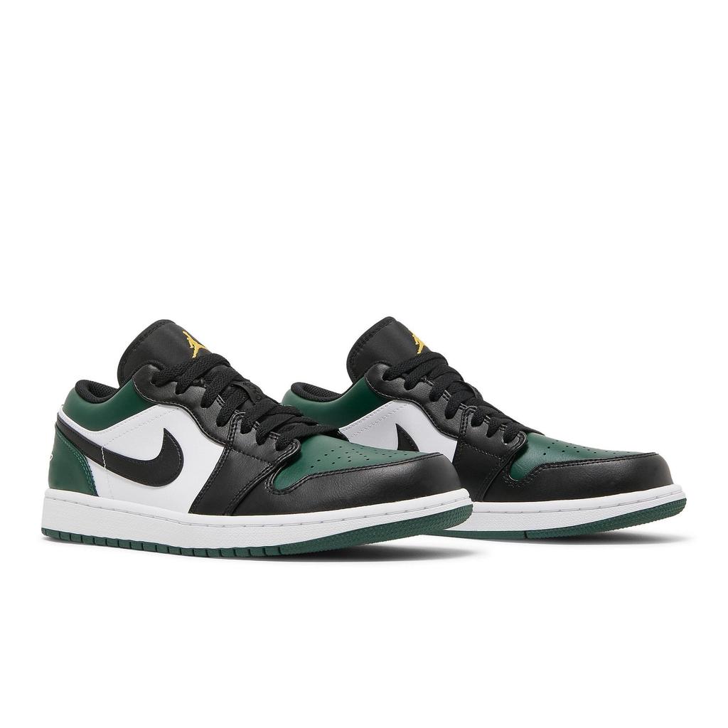 Air Jordan 1 Low 'Green Toe' (Unisex) Noble Green / Pollen / White / Black Vintage Basketball Shoes 553558 371
