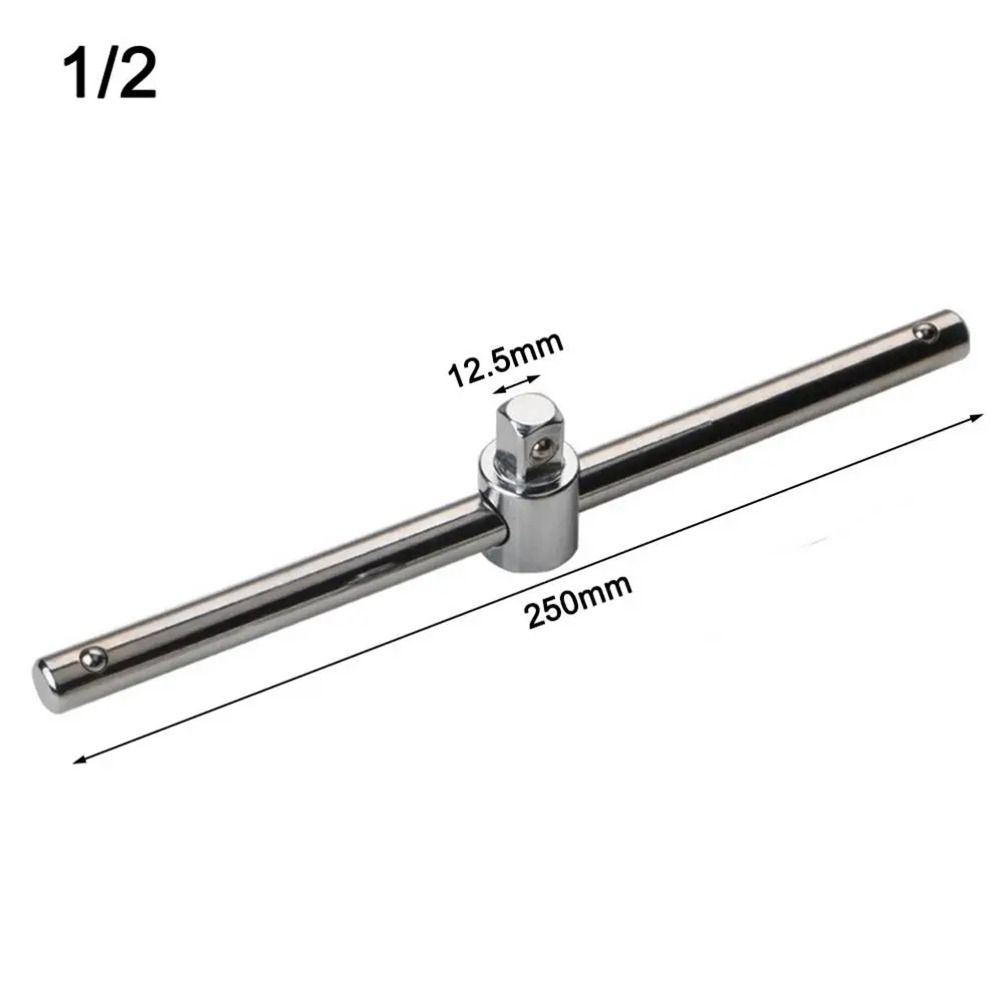 1Pcs 1/4" 3/8" 1/2" Drive Socket Wrench Sleeve Sliding Rod Durable T Bar Socket Adapter