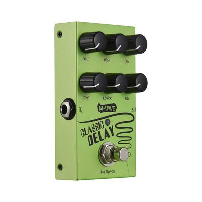 M-VAVE Guitar Delay Effects Pedal LEVEL/HIGH/LOW/TIME/F.BACK/MIX Guitar Bass Effect Pedal 2-Band EQ