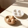 Four-Compartment Woven Egg Tray Mold Heat Resistant Handmade Easter Silicone Mold Lightweight Non-Stick Resin Casting Molds