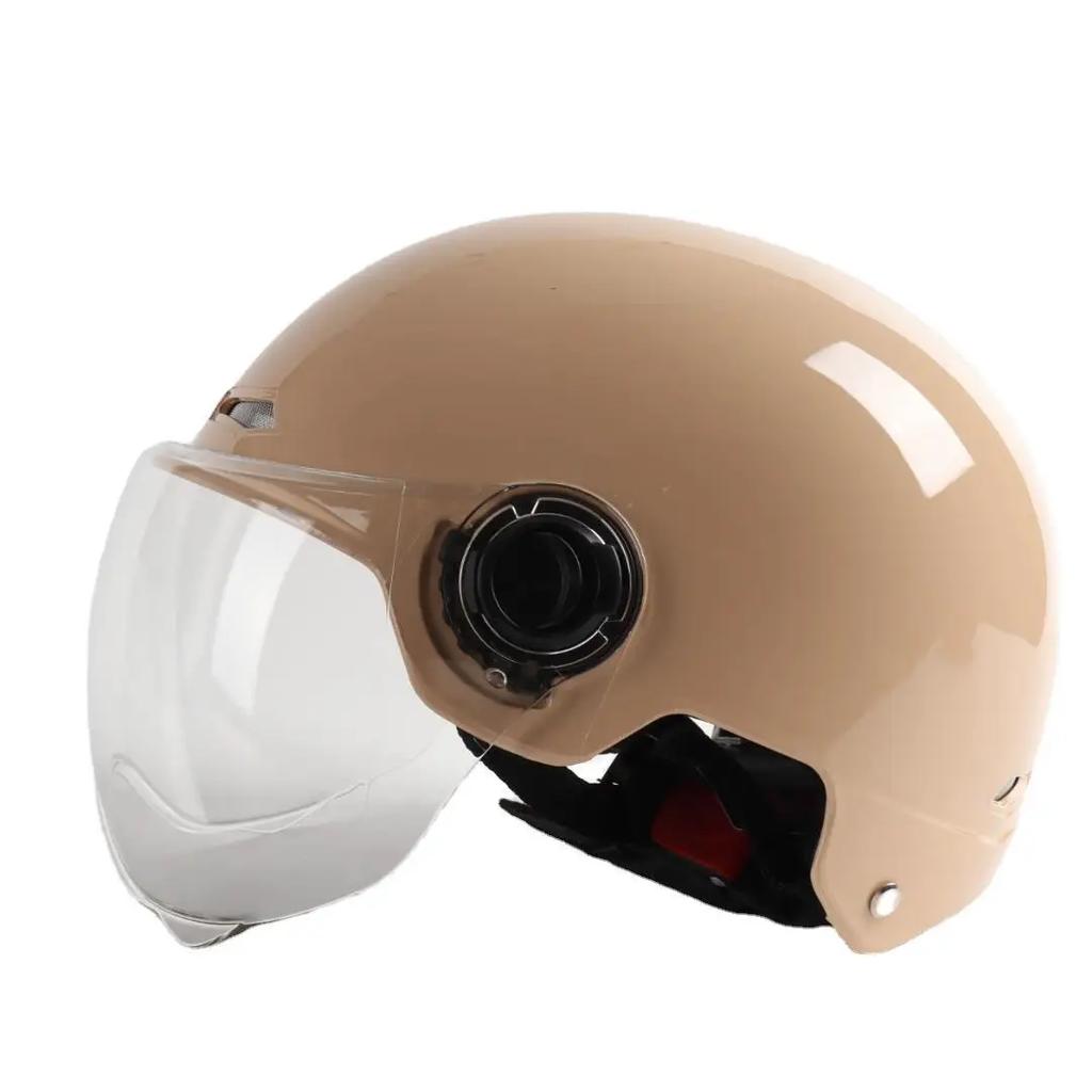 Helmet For Electric Motorcycle Man Woman Helmet Sun Protection Anti-UV Lightweight Half Helmet 4 Layers Of Protection Moto Casco