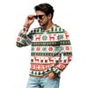Men's Casual Loose Fit V-Neck Shirt for Daily Wear