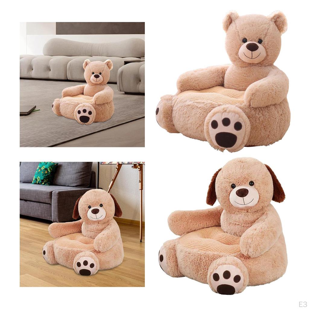 Cartoon Animal Sofa Armrest Chair Stylish Soft Cushion Size 19x19x17.7 Inch Support Seat Sit