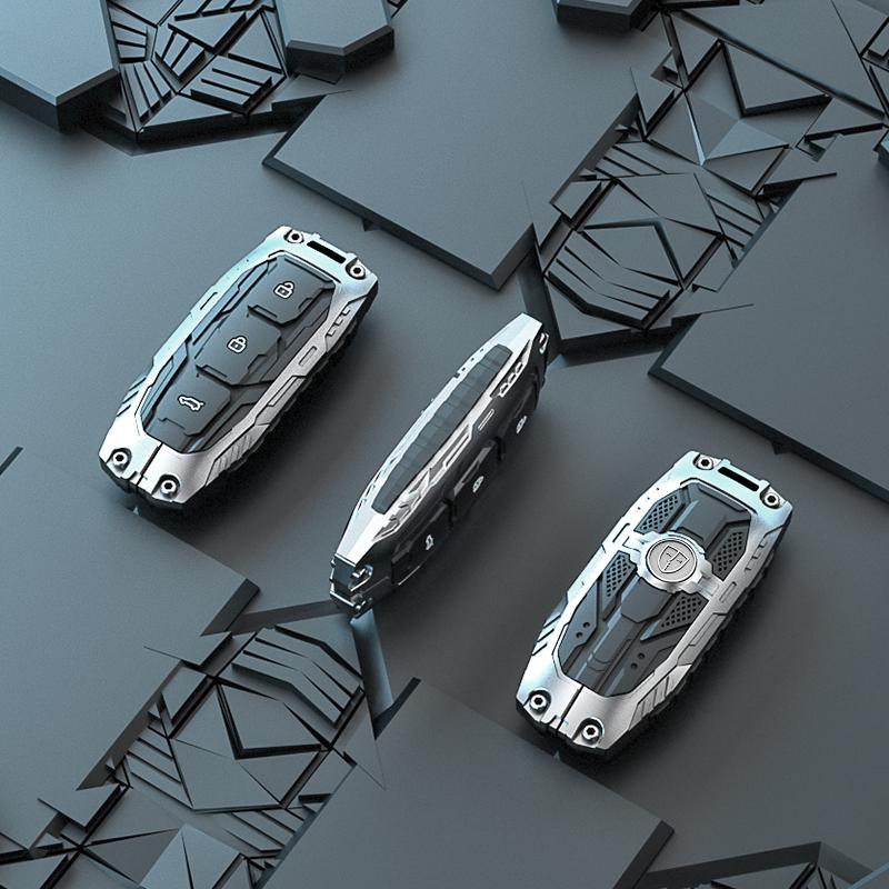 For LIXIANG L9 L8 L7 L6/MEGA MAX ONE Car Special Protective Case Buckle Galvanized Alloy Silicone Car Key Cover Case accessories