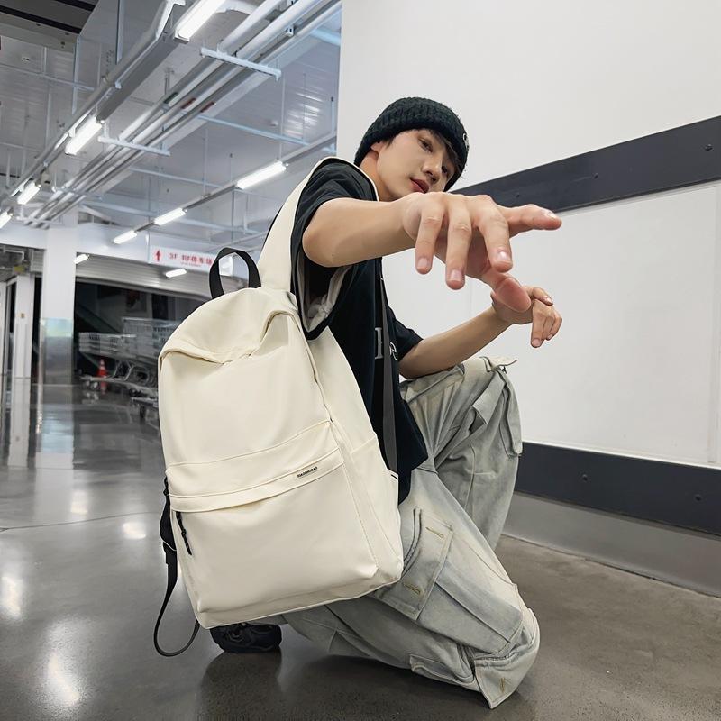 Koreansk Campus-stil Ryggsäck, Enkel och Avslappnad Datorryggsäck, Trendig och Modemedveten, Stor Kapacitet Studentryggsäck