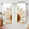 2pcs 2D flat printing Curtain Dried flower inspirational quote Fabric Without Electricity Festive Curtains for Photo Booths &