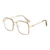 Anti-blue Myopia Glasses Classic Luxury Unisex Fashion Minus Diopter Eyeglasses Men Women Square Frame Large Eyewear 0 To -6.0