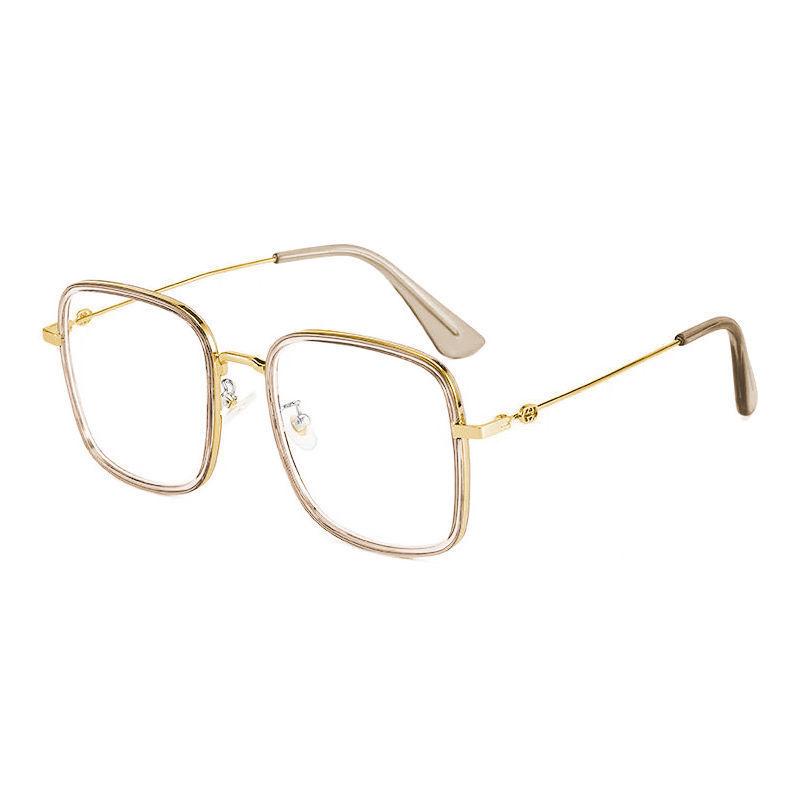 Anti-blue Myopia Glasses Classic Luxury Unisex Fashion Minus Diopter Eyeglasses Men Women Square Frame Large Eyewear 0 To -6.0