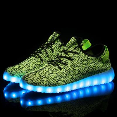 Chaussures à Fiber optique Led pour hommes et femmes, baskets lumineuses avec Recharge USB, chaussures de sport lumineuses, taille 25-46