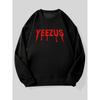 Felpa Casual Girocollo con Grafica YEEZUS da Uomo