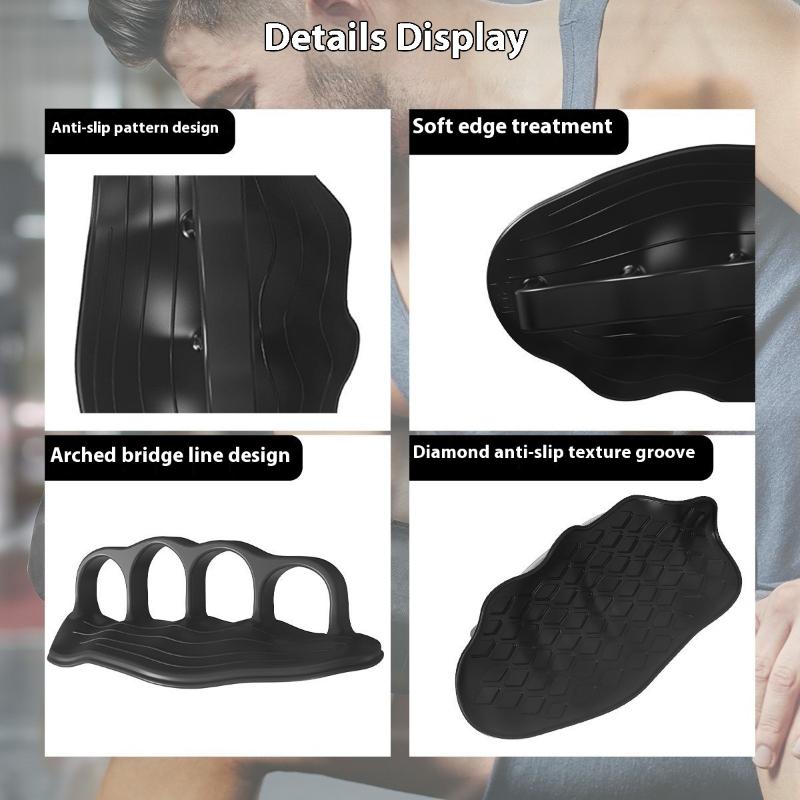 1 Pair Anti Slip Silicone Training Grip Conforms To Ergonomics Or Weight Lifting Pull-Ups Gym Training - Unisex Fitness Gloves