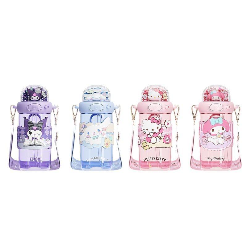 Sanrio Kuromi Plastic Straw Cup With Leakproof Seal For Kids And Travel