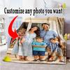 Customize Photos Customize Your Photo Blanket Multi-purpose Personalized Blanket Soft & Cozy Suitable for Home Decor Office Chair Sofa Couch