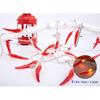 Red Chili String Lights,10ft 20 LED Chili String Lights Battery Operated Fairy Lights for Wedding, Chinese New Year,Spring Festival,Party