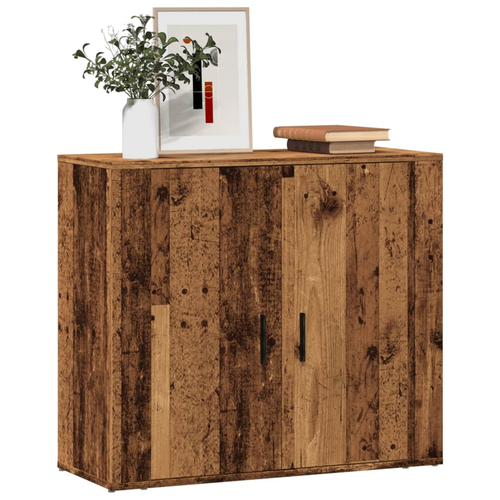 Sideboard Rustic Wood Look 80 x 33 x 70 cm Engineered Wood