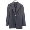 Made In Italy Dot Tailored Jacket 36 Gray Women Used
