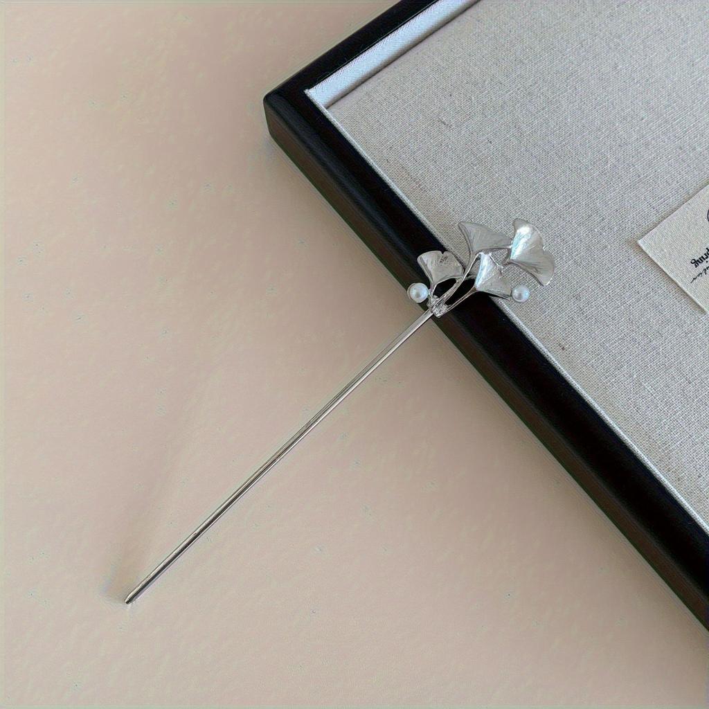 Simple Elegant Ginkgo Leaf Alloy Women Hairpins Braided Hair Multifunctional Hairpins Daily Wear Party Music Festival Accessorie
