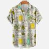 Camicie Hawaiane da Uomo Moda Comode Unisex Manica Corta Top da Spiaggia Viaggio Surf Camicie Casual Camicie da Uomo Oversize