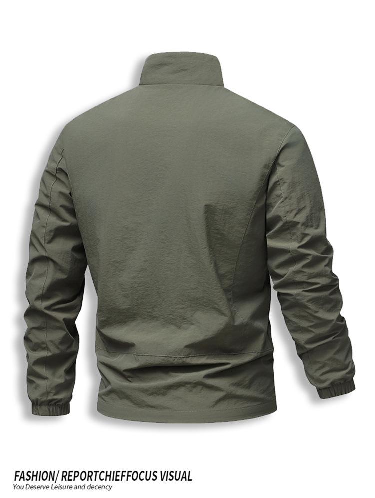 2025 Men's Casual Korean Style Baseball Jacket - Spring/Autumn Outdoor Sports Outerwear