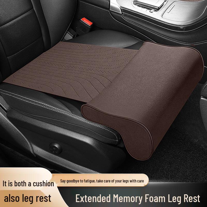 Universal Memory Foam Car Seat Leg Rest Cushion with Extended Support