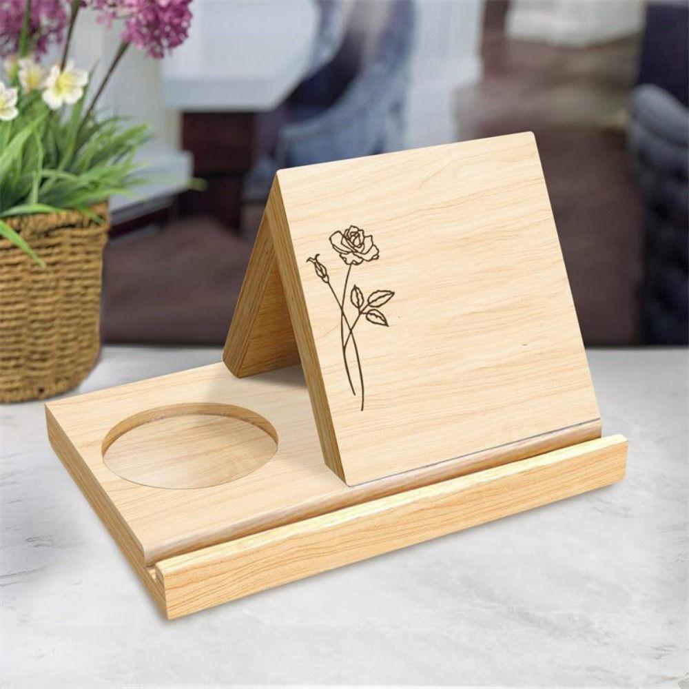 

Деревянная подставка для книг, переносная книжная полка, персонализированная треугольная подставка для книг для учителей