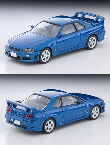 TOMYTEC Tomica Limited Vintage Neo 1/64 Scale LV-N353b Nissan Skyline 2-Door Sports Coupe 25GT TURBO with Optional Parts, Blue, 2000 Model, Finished M