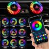 Smart RGB Pickup Lichter LED 3D Umgebungs Lampe Sound Control Musik Rhythmus Lichter Lufterfrischer für Auto Gaming TV Kreative Decora
