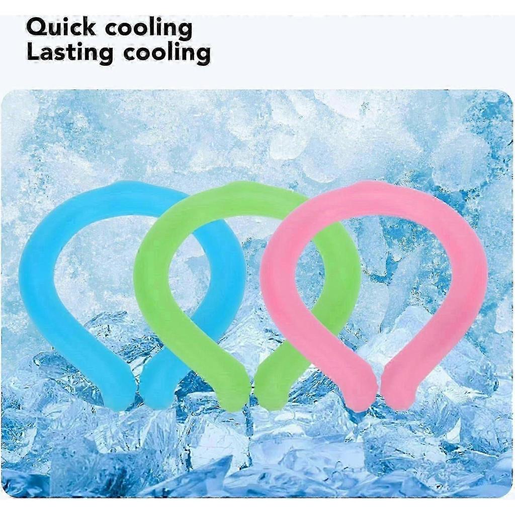 Wearable Neck Cooler, Cool Gel Neck Wrap, Reusable Neck Cooling Ring for Summer Heat