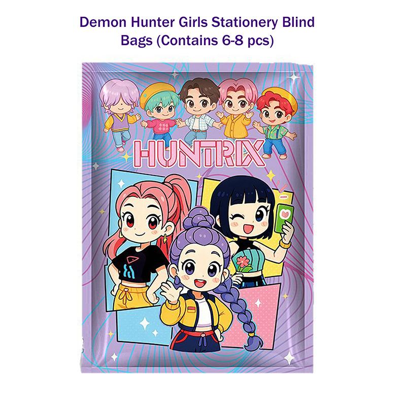 Kpop Demon Hunters Stationery Blind Bag Set Cute Surprise School Supplies Mystery Anime Study Gift Pack For Students & Fans