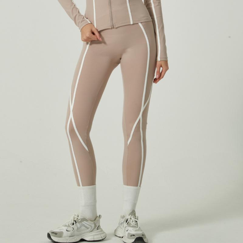 JYL Yoga Set Contrast Advanced Jacket Long Sleeve Pants