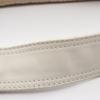 Used FENDI Micro FF Shoulder Bag canvas leather Beige White Used Women
