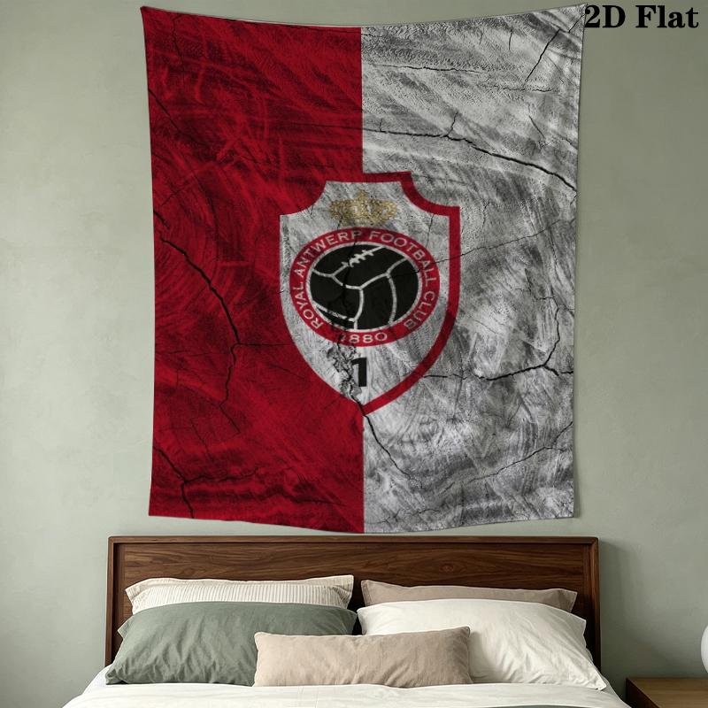 Royal Antwerp Fc Wall Tapestry Aesthetic Wall Hanging Printed Fabric Blanket Decorative Tapestries For Bedroom Living Room Home Decor