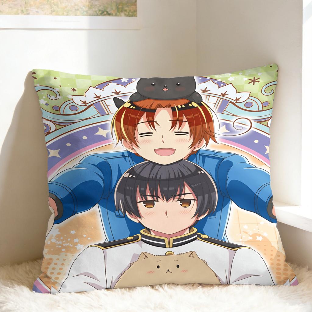 Aph Hetalia Anime Pillowcases Fashion Pillow Case For Living Room Chair Soft Pillow Cover