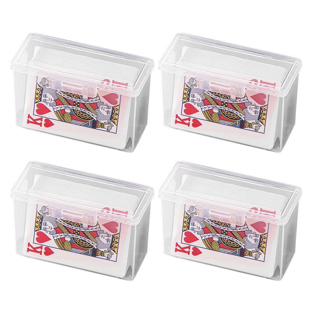 

Transparent Poker Storage Case Universal ID Card Case Accessories Jewelry Storage Container