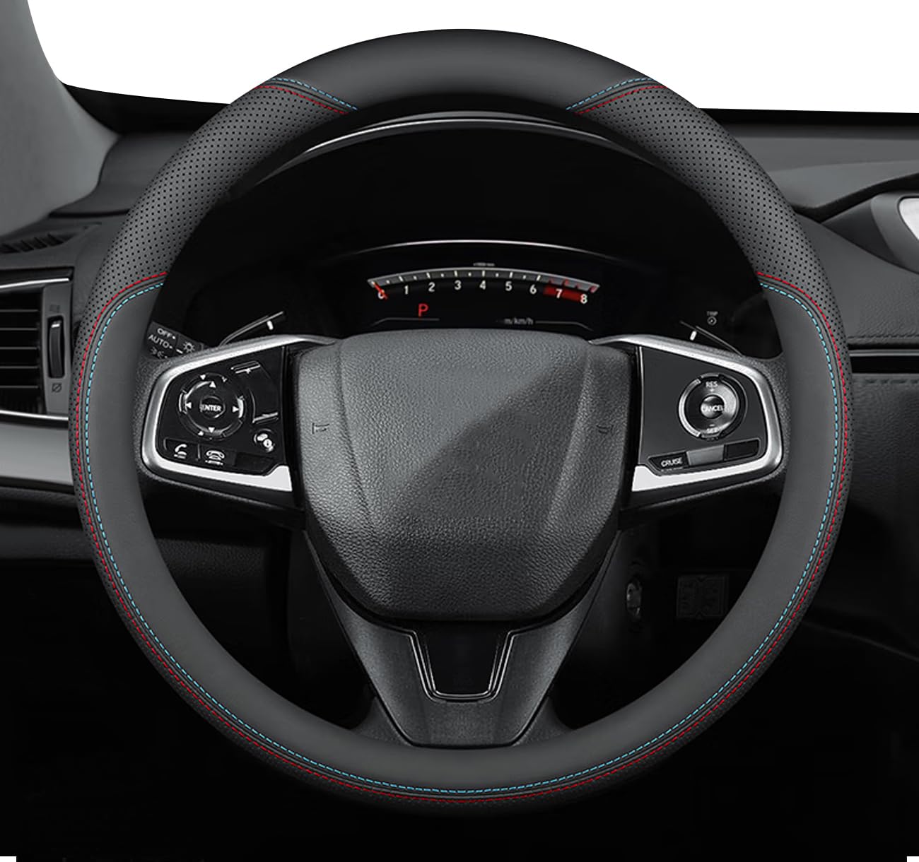 

HUACHENG Steering Wheel Cover for Small Size Kei Genuine Universal Suitable for Regular Steering Wheel Protection Custom Interior Car Supplies Cars,