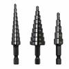 3Pcs Multiple Hole Sizes Step Drill Bit Set High Speed Hole Cutter Step Drill Bit  Woodworking