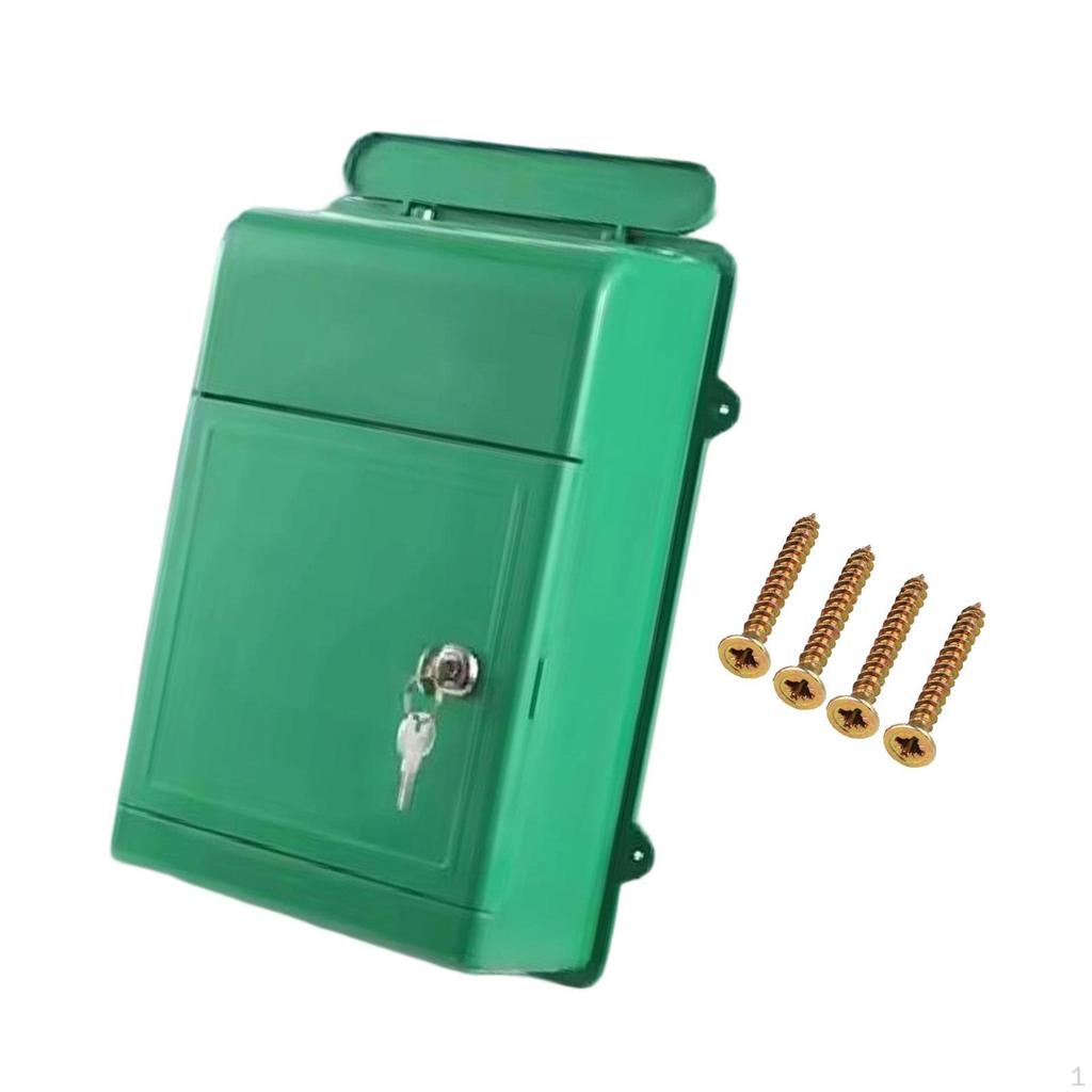 Lockable Wall Mailbox for Collecting Letters And Newspapers Outside The Home