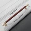 KAK Vintage Leather Cabinet Knobs and Handles Wardrobe Kitchen Cupboard Door Pulls European Zinc Alloy Furniture Handle Hardware
