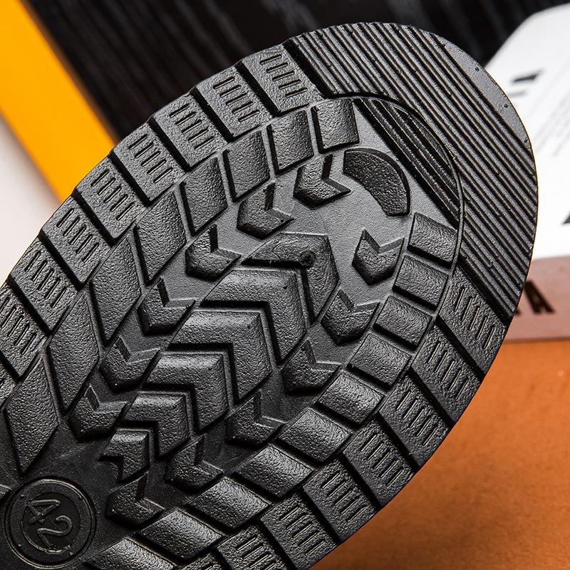 New high-top snow boots men's velvet thickened cold-proof and warm cotton shoes non-slip and waterproof one-pedal bread shoes