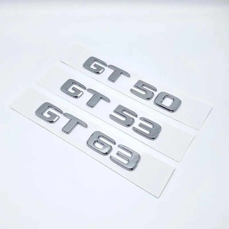 Lettere Piatte ABS 3D GT50 GT53 GT63 GT63S V8 Biturbo 4matic+ Emblema ABS per Mercedes Benz AMG C190 X290 Adesivo Laterale per Bagagliaio Auto