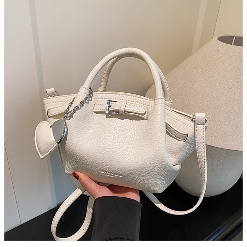 Niche design pleated bucket bag women's new trendy simple casual messenger bag vegetable basket bag