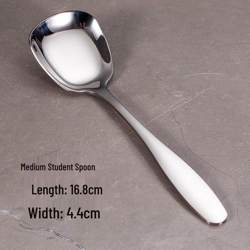 Wutuo 304 Stainless Steel Square Head Dining Spoon