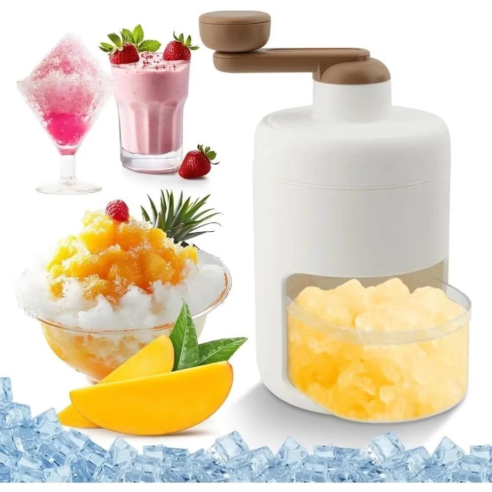 Small Manual Ice Crusher Multifunction Snow Cone Machine Kitchen Gadgets Shaved Ice Machine Home
