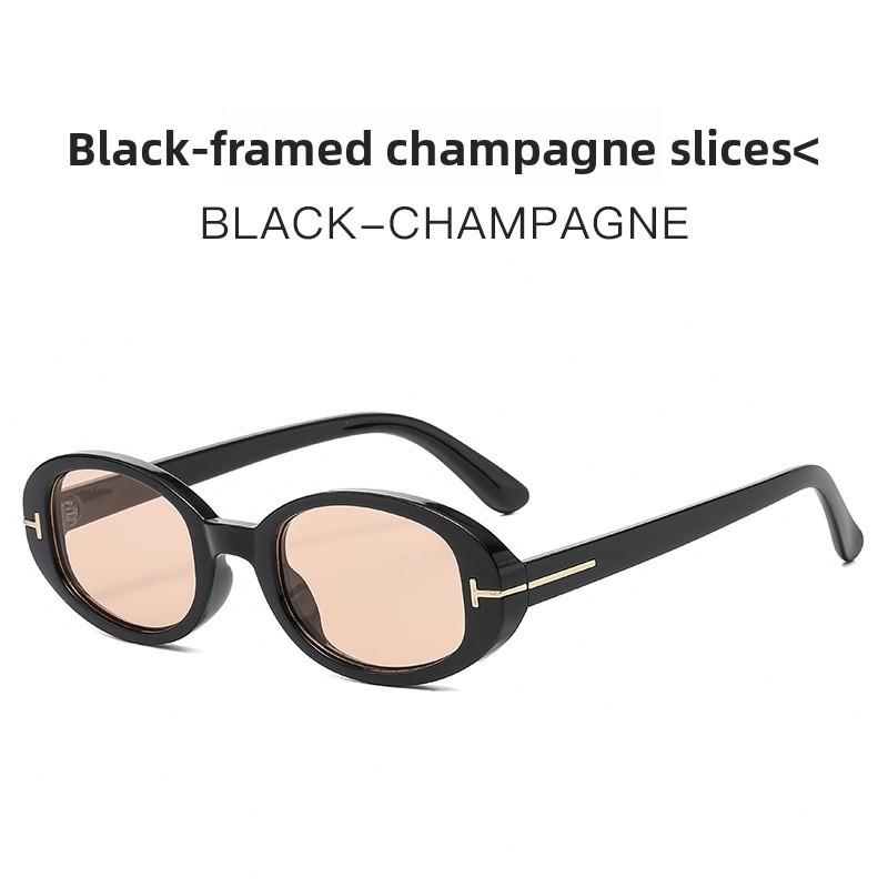 Retro Oval Sunglasses For Women With Uv400 Protection And Frame Fashionable Sun Protection