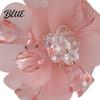 Multi-layered Petal Napkin Ring 6Pcs Pink Flower Rings Acrylic Holders Hotel Banquet Table Accessories Reusable Elegant Dinner Rings for Wedding