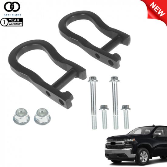 Пара Черных Буксировочных Крюков с Крепежом для Chevrolet Silverado Sierra 1500 2007-2019