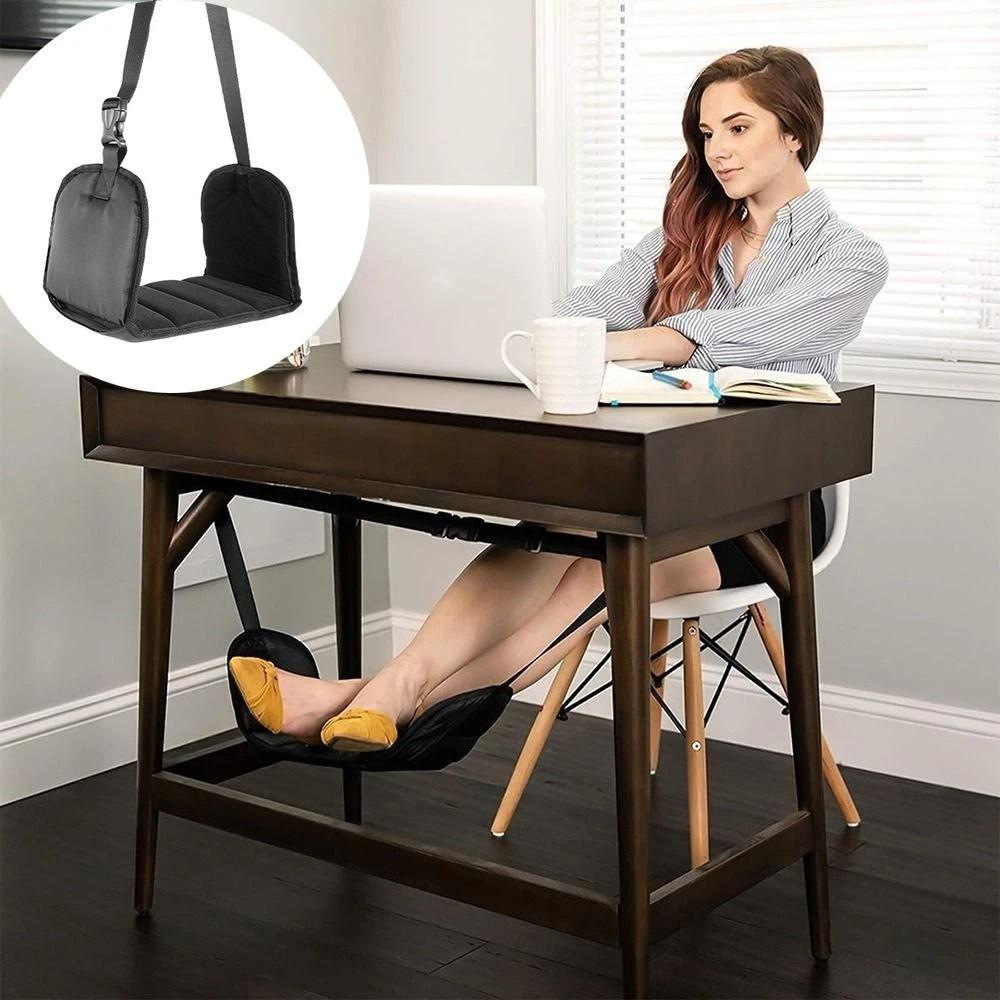 Adjustable Airplane Foot Hammock Carry-on Foot Resting Hammock Leg Rest  Under Desk