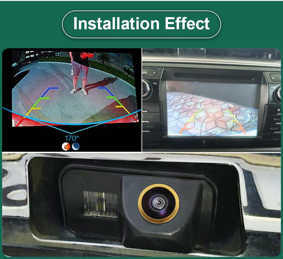 HD AHD 1920x1080P 1000TVL Waterproof Vehicle Plate Reverse Backup Camera For Toyota Corolla Auris Avensis T25 T27 2011-2013