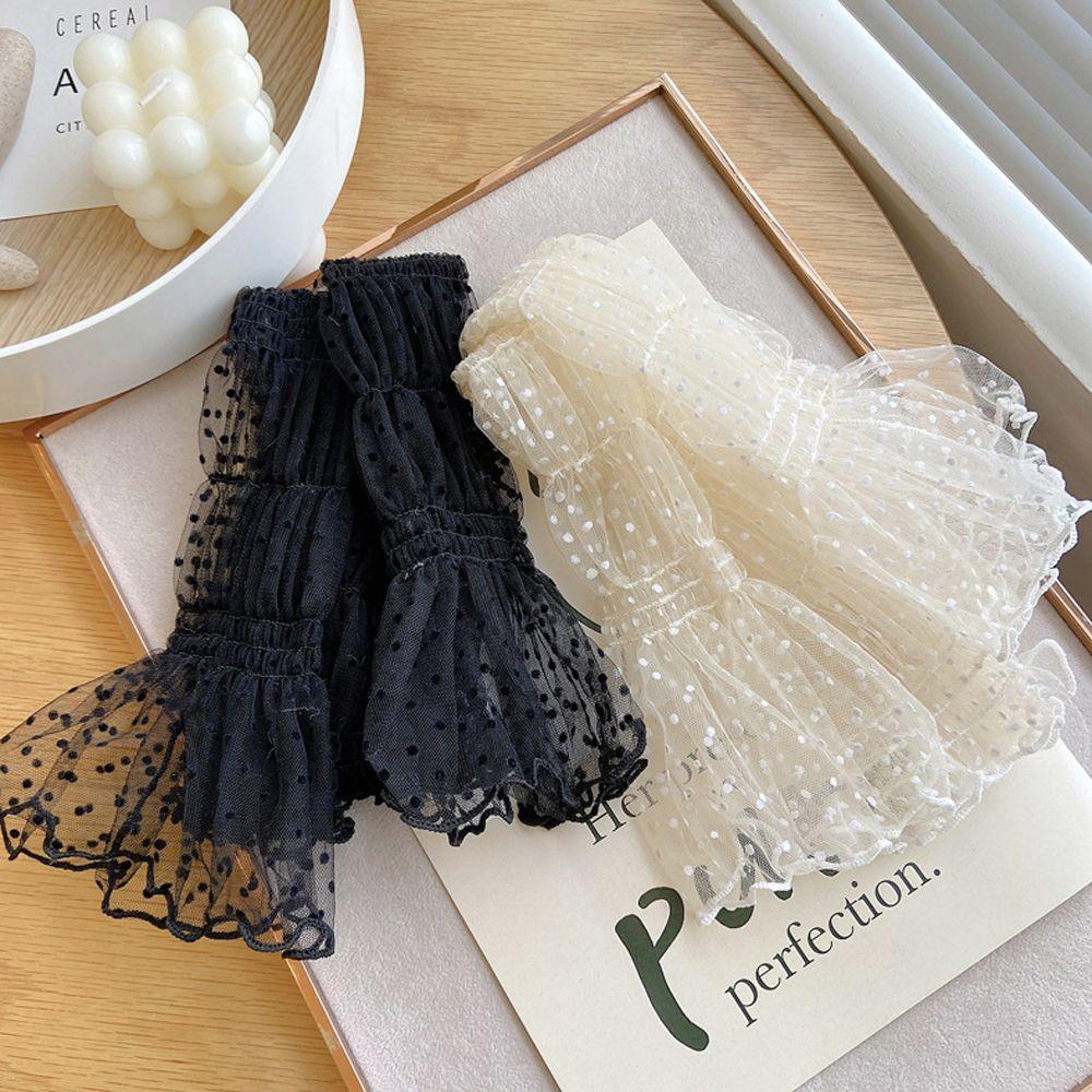 Temperament Mesh Lace Sunscreen Sleeves Korean Style Oversleeves Sun Protection Women Arm Sleeves