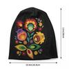Custom Polish Folk Flowers Beanie Cap Unisex Winter Warm Bonnet Knitted Hats Outdoor Ski Poland Floral Art Skullies Beanies Hats
